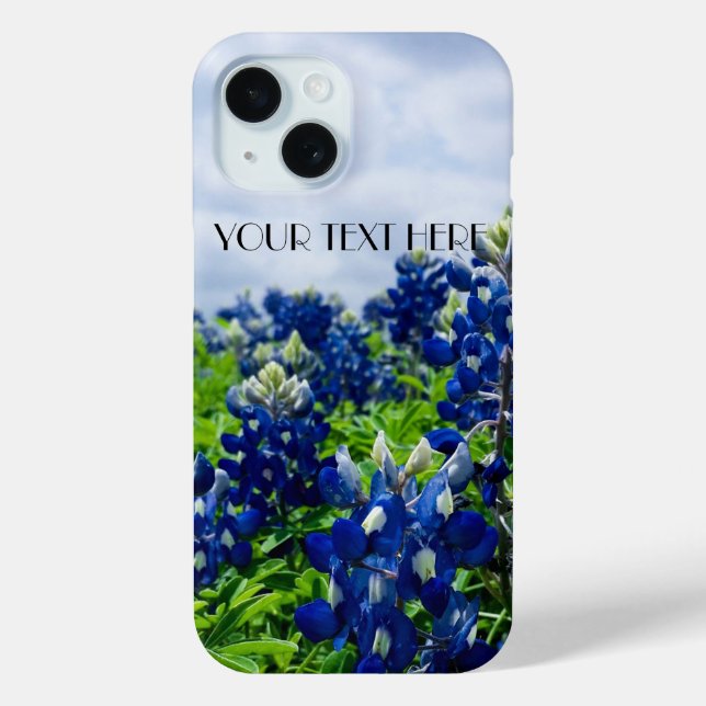 Bluebonnets Blue Flowers Texas Lupine Floral Case-Mate iPhone Hülle (Rückseite)