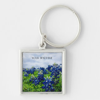 Bluebonnets Blue Flowers Texas texan Floral Schlüsselanhänger