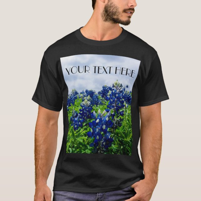 Bluebonnets Blue Flowers Texas texan Floral T-Shirt (Vorderseite)