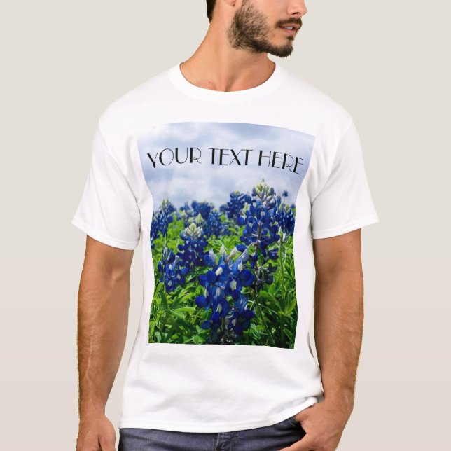 Bluebonnets Blue Flowers Texas texan Floral T-Shirt (Vorderseite)