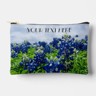 Bluebonnets Blue Flowers Texas texan Floral Zubehörtasche