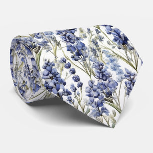 Bluebonnets Blume Blue Watercolor-Wildblumen Krawatte