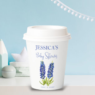 Bluebonnets Blume Texas Baby Shower Girl Pappbecher