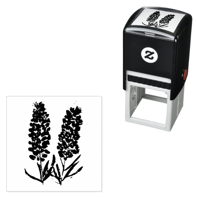 Bluebonnets Blume Wildblumen Lupine Texas Permastempel (Beispiel)