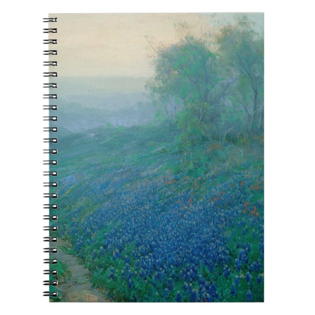 Bluebonnets in Dawn, Onderdonk Notizblock (Vorderseite)