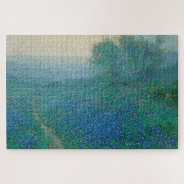 Bluebonnets in Dawn, Onderdonk Puzzle (Horizontal)