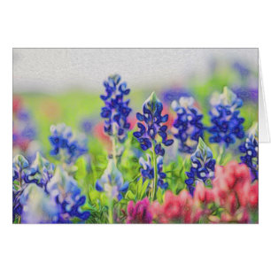 Bluebonnets in der Kreide