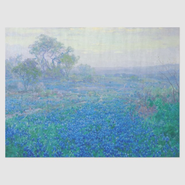 Bluebonnets in der Nähe von San Antonio, Texas von Seidenpapier (Vorderseite)