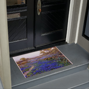 Bluebonnets in Twilight Fußmatte