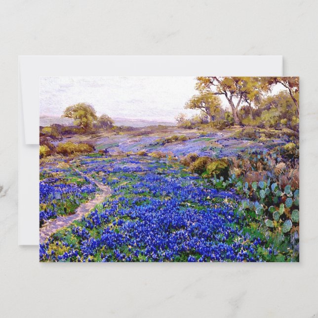 Bluebonnets in Twilight, nördlich von San Antonio Karte (Vorderseite)