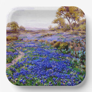 Bluebonnets in Twilight, nördlich von San Antonio, Pappteller