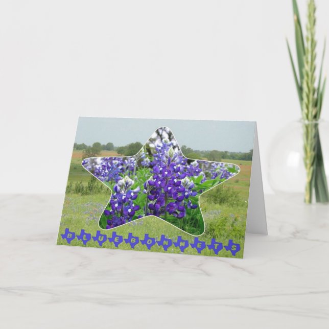 Bluebonnets Karte (Vorderseite)