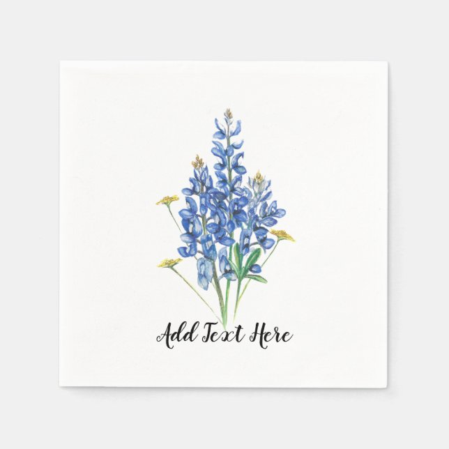 Bluebonnets Paper Napkins Serviette (Vorderseite)