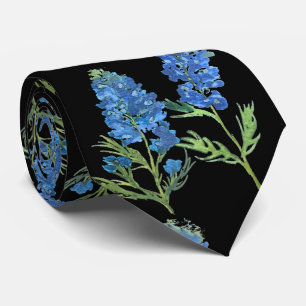 Bluebonnets Texas Blue Floral Vintage Wasserfarbe Krawatte