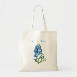 Bluebonnets Texas Blue Floral Vintage Wasserfarbe Tragetasche