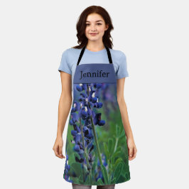 Bluebonnets Texas Blume Blauer Lupine Schürze