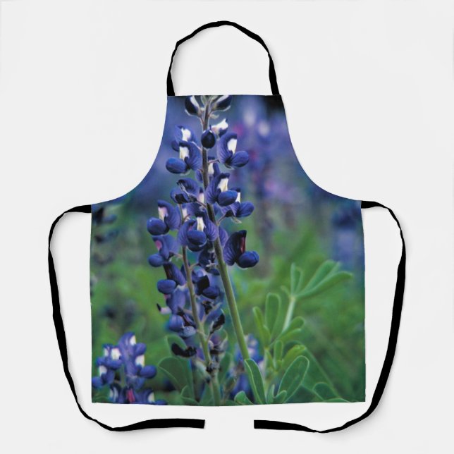 Bluebonnets Texas Blume Blauer Lupine Schürze (Vorderseite)