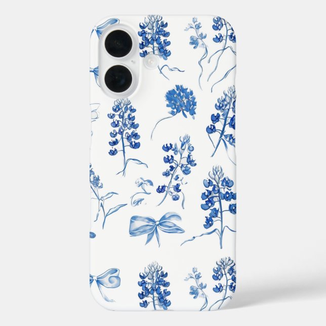 Bluebonnets Texas Blume Blumenmuster Case-Mate iPhone Hülle (Rückseite)