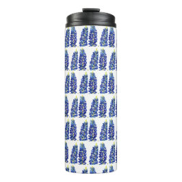 Bluebonnets Texas Blume Wildblumen Aquarell Thermosbecher