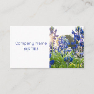 Bluebonnets Texas Company Floral Business Card Visitenkarte