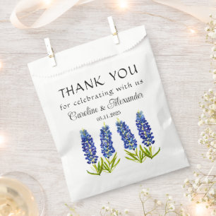 Bluebonnets Texas Floral Modern Chic Wedding Geschenktütchen