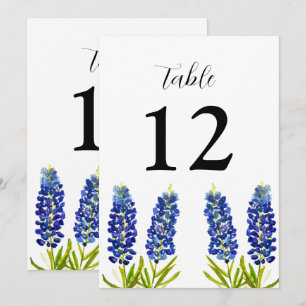 Bluebonnets Texas Floral Wildblume Blue Wedding Einladung