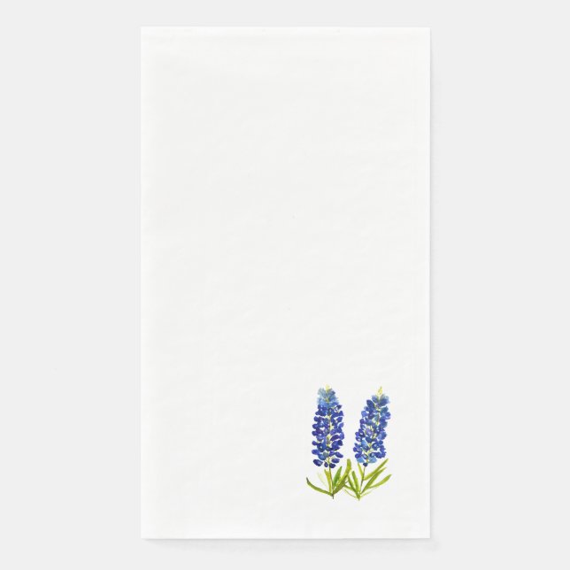Bluebonnets Texas Staat Blume Bluebonnet Serviette (Vorderseite)