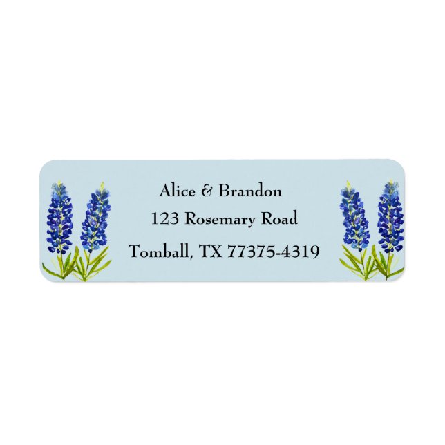 Bluebonnets Texas Staat Blume Lupine Blue (Vorne)