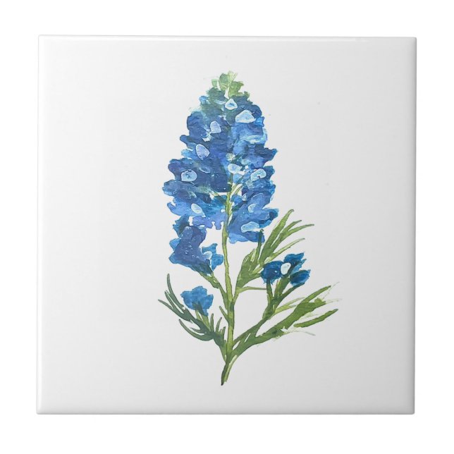 Bluebonnets Texas Staat Blume Lupine Fliese (Vorderseite)