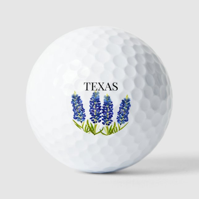Bluebonnets Texas Staat Blume Lupine Golfball (Vorderseite)