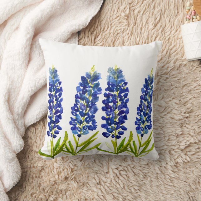 Bluebonnets Texas Staat Blume Lupine Kissen (Decke)