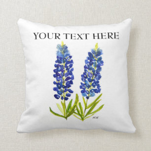 Bluebonnets Texas Staat Blume Lupine Kissen