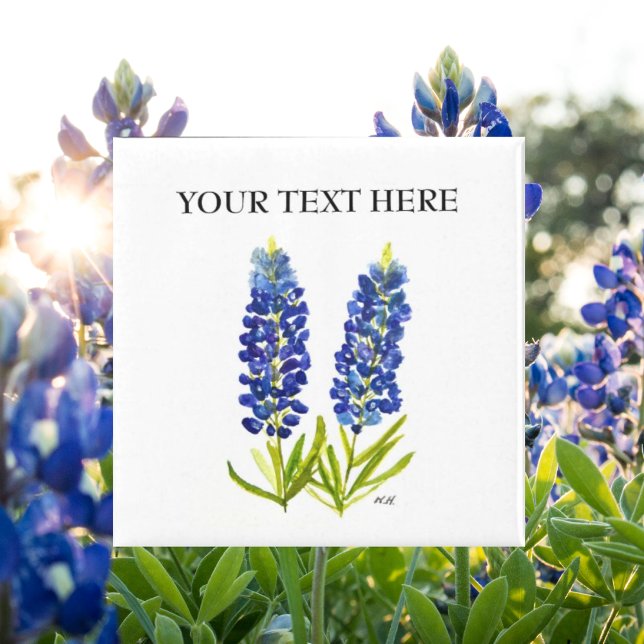 Bluebonnets Texas Staat Blume Lupine Magnet (Von Creator hochgeladen)