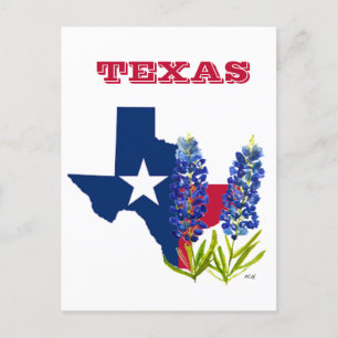 Bluebonnets Texas Staat Blume Lupine Postkarte