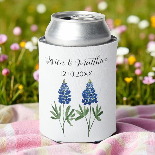 Bluebonnets Texas Texan Blumenwelt Hochzeiten Dosenkühler (Von Creator hochgeladen)