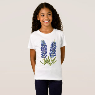 Bluebonnets Texas Wildflowers Lupine Watercolor T-Shirt