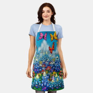 Bluebonnets und Wildblumen Schürze