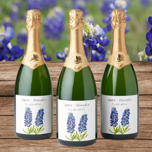 Bluebonnets Watercolor Blue Blume Floral Wedding (Von Creator hochgeladen)