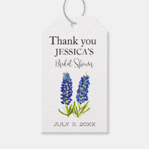 Bluebonnets Wildblume Blue Bllower Brautparty Geschenkanhänger