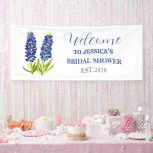 Bluebonnets Wildblume Texas Brautparty Banner