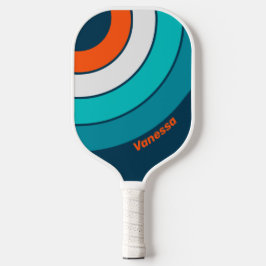 Bluebottle Echo Circle Streifen mit Namen Pickleball Schläger