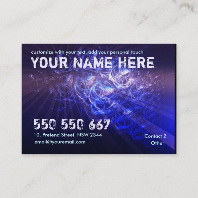 BlueBubbles-Visitenkarte Visitenkarte (Vorderseite)