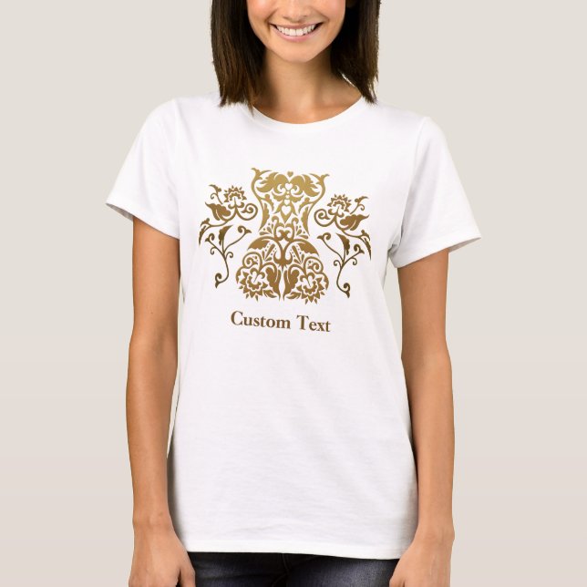 Bluecorset Damask Symbol T-Shirt (Vorderseite)