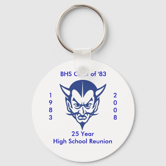 BlueDevil, BHS Class of '83, 25 Ye... - Maßgeschne Schlüsselanhänger (Vorderseite)