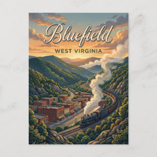 Bluefield, West Virginia Postkarte