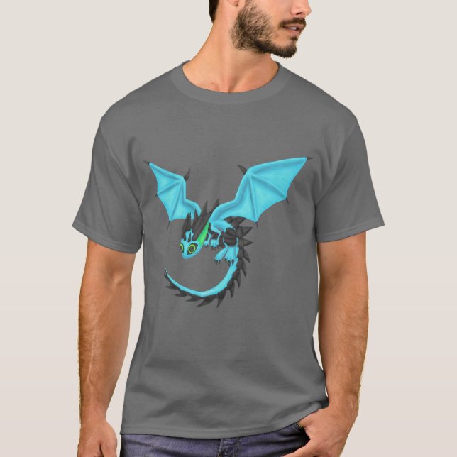 BlueFire Drache T-Shirt (Vorderseite)
