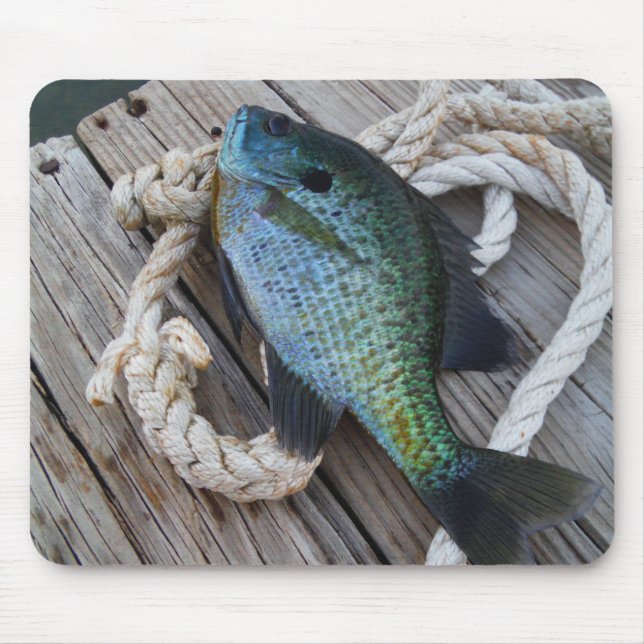 Bluegill auf Dock Mousepad (Vorne)