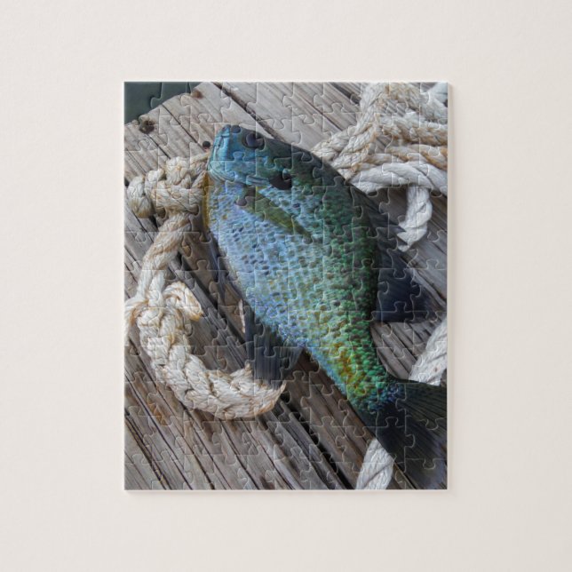 Bluegill auf Dock Puzzle (Vertikal)