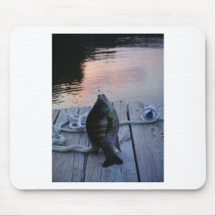 Bluegill bei Sonnenuntergang Lake Arrowhead Mousepad