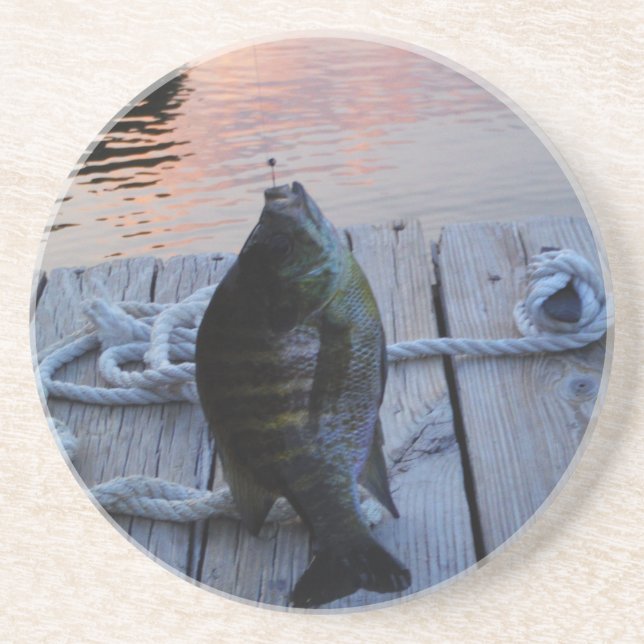 Bluegill bei Sonnenuntergang Lake Arrowhead Untersetzer (Vorne)